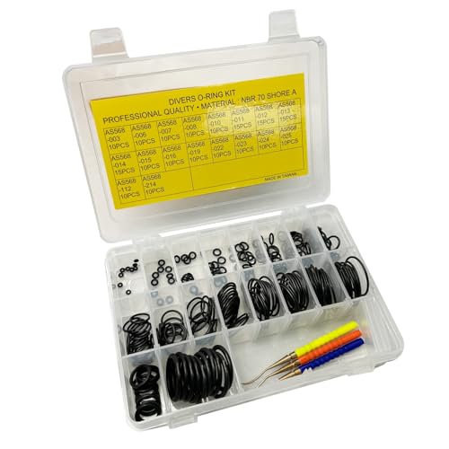 Kit de joint torique de plongée avec pic en laiton et boîte de 200 joints Scuba Choix