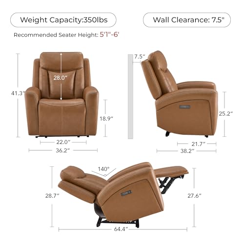 Super Zero Gravity Power Recliner with Adjustable Headrest - Image 4