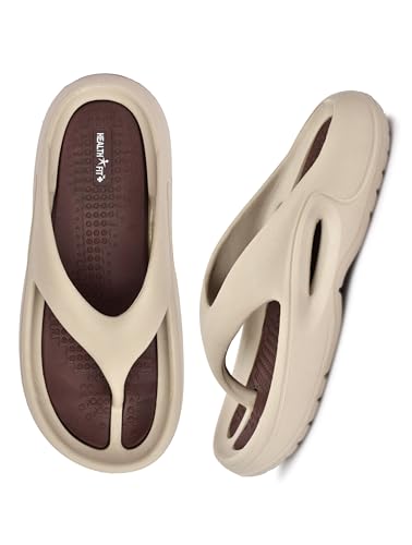 Image of HEALTH FIT Extra Soft Premium Slippers with Soft Acupressure Comfortable & Light Weight Stylish & Anti-Skid Classic Ultra Soft Casual Waterproof & Everyday Flip Flops HF147