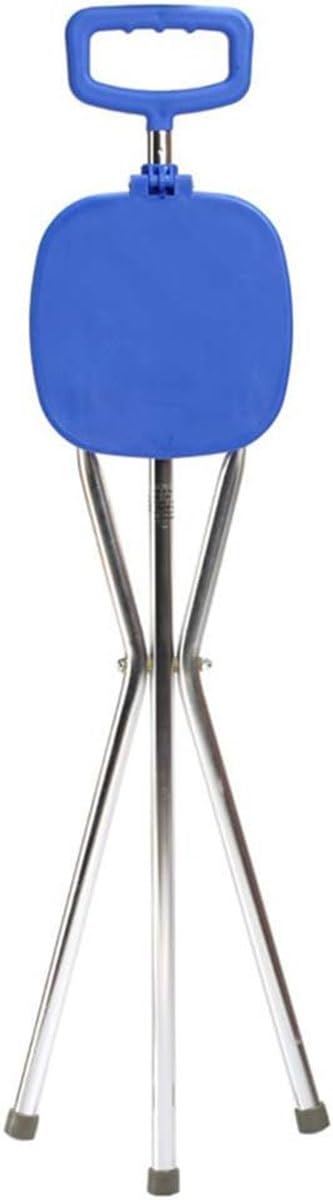 Silla para Caminar Portátil Bastón para Ancianos Bastón Silla Plegable Bastón Trípode para Caminar Taburete Ayuda para Caminar Adecuado para La Pesca El Senderismo Bastón Ortopédico
