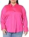Amazon Essentials Women's Regular-Fit Satin Button Down Blouse (Available in Plus Size), Neon Pink, X-Small