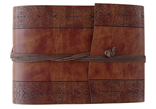 Leatherkind Maya Recycled Leather Photo Album Etched, Small - Handmade In Italy #TOP1