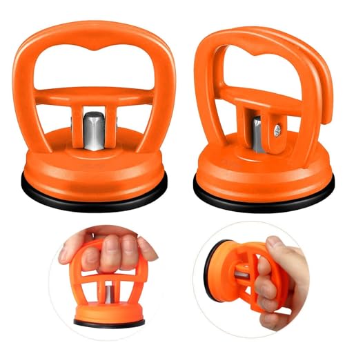 Anwangda 2 Pack Car Dent Puller, Car Suction Cup Dent Remover Kit Paintless Dent Repair Tool, Small Car Dent Pullers Handle Lifter for Cars Body Glass Screen Tiles Lifting Furniture Moving