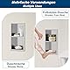 Neohomee Wandnische Dusche Versenkte Fußstütze mit Regal 304 Edelstahl Nische mit rutschfest Silikonpads für Badezimmer, 34x18cm