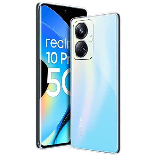 Image of COVERBLACK Rubber Back Cover for Realme RMX3686 / 10Pro Plus 5G - Transparent