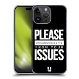 Head Case Designs Unsubscribe Me Frasi Sfacciate Custodia Cover Dura per Parte Posteriore Compatibile con Apple iPhone 15 PRO Max