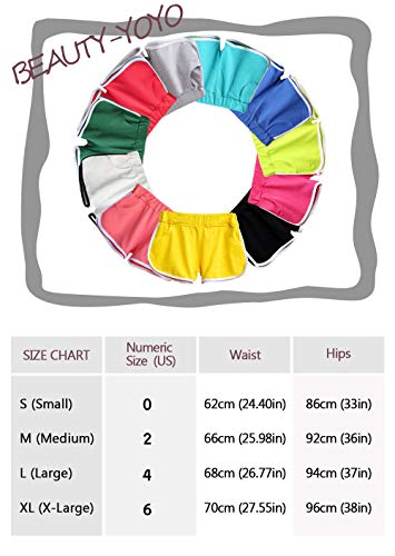 Beauty_yoyo Sport Yoga Running Shorts voor dames tieners meisjes vrijetijdsbroek met elastische tailleband verpakking van 3 - Image 7