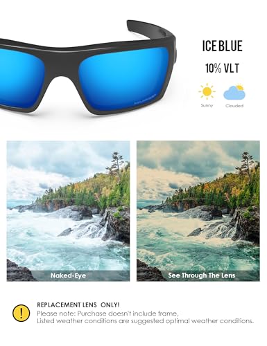 Image of BLAZERBUCK Polarized Replacement Lenses for Oakley Si Ballistic Det Cord OO9253 Sunglass