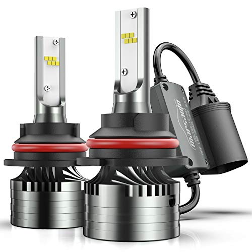 Marsauto 9004/HB1 LED Headlight Bulbs,12000LM 6000K Xenon White,M2 Series Hi/Lo Beam Bulb Conversion