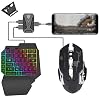 cable connection gamepad keyboard mouse converter set for pubg android keyboard and mouse converter mobile phone keyboard mouse adapter for android system lite + f6 + g2 mix