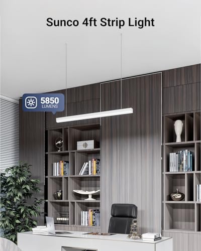 Luz LED regulable Sunco 4 pies, 3 temperaturas color miniatura 2