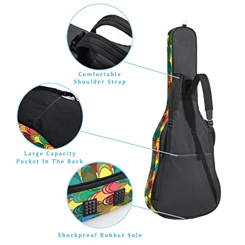 Housse de transport étanche pour guitare avec bandoulière réglable Motif camouflage Rose/rouge, Multicolore 05, 42.9×16… - Les Beatles, Paul McCartney, John Lennon, RIngo Starr, George Harrison Housse de transport étanche pour guitare avec bandoulière réglable Motif camouflage Rose/rouge, Multicolore 05, 42.9x16… – Image 4