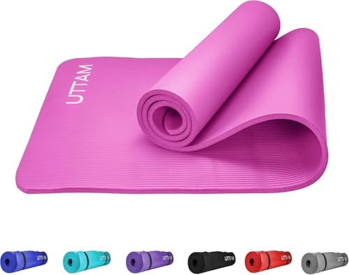 UTTAM Yoga Mat | Multi-Purpose Extra Thick Foam Exercise Mats | S...