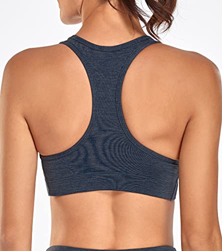 Image of Oalka Women's Racerback Sports Support Workout Running Bras | Oalka Women's Racerback Sports Support Workout Running Bras