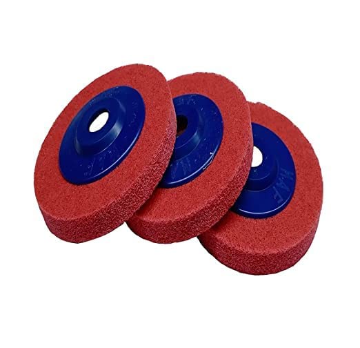 toolfi Fiber buffing disc 4 inch polishing pad abrasive, paint & rust remover sanding wheel accessories for angle grinder, cleaning, matt polish and surface protection 115mm x 22.2mm PACK OF 3 PCS (B0C4T8PZF8) Amazon Price History, Amazon Price Tracker