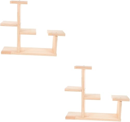 Yardwe Soporte de madera para tartas, soporte para plantas de madera, soporte de exhibición de madera para plantas, bandeja redonda de madera para disponible en Yaxa Peru