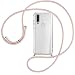 Produktbild mtb more energy® Handykette kompatibel mit Motorola One Action (6.3'') - roségold - Smartphone Hülle zum Umhängen - Anti Shock Full TPU Case