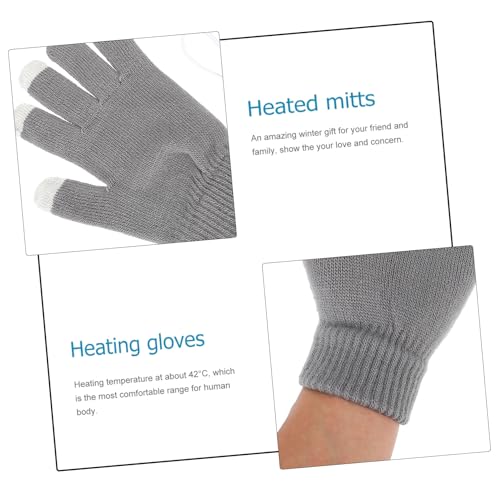 Guantes USB contra manos frías táctiles y cómodos para invierno 2 pares 2