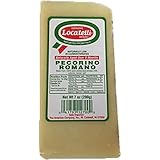 Locatelli Pecorino Romano - 7 oz Wedge | Imported from Italy | 100% Pure Sheep's Milk | Aged 9+ Months | Spicy and Sharp | Perfect for Grating