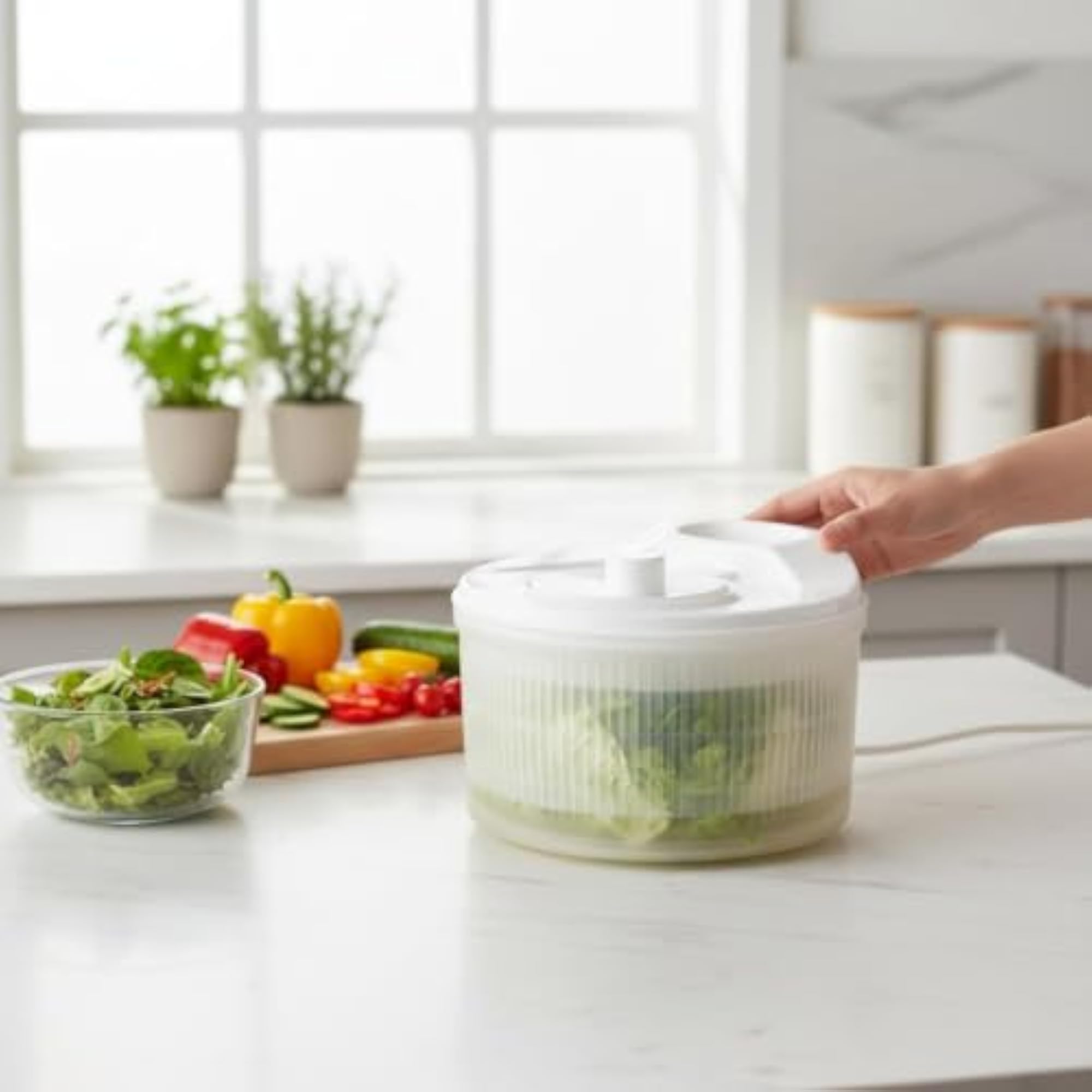 Quick Drying Salad Dryer, Multi-Functional Vegetable Dryer