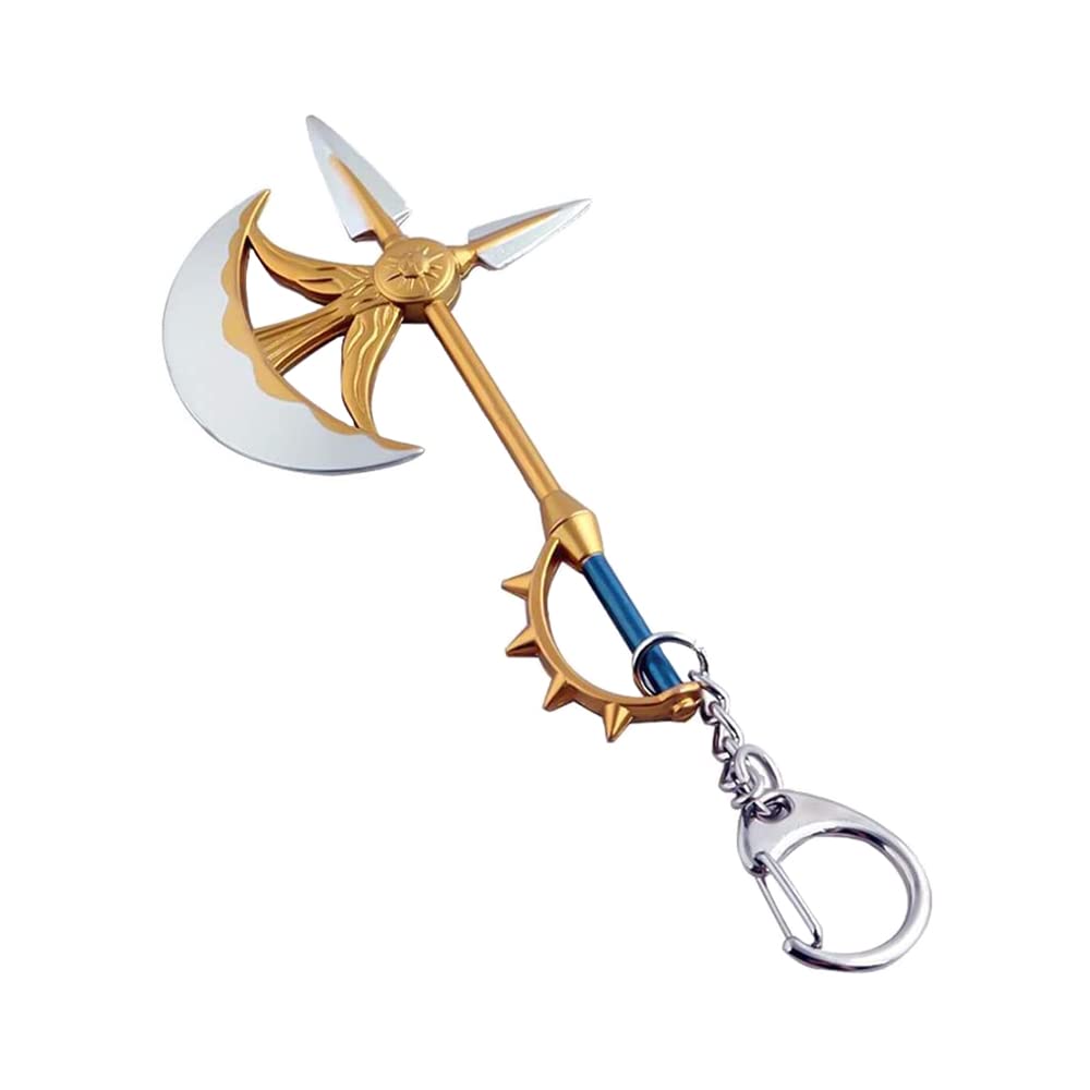Keychain Keychain With Divine Axe of the Sacred Treasure - 10cm Shop, yellow