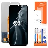 AGCUT LCD Display pour Oukitel C51 �cran de Rechange pour Oukitel C51 6,8 Pouces LCD Affichage Digitalizer Ecran Tactile Complet Assembl�e avec Kit de R�paration, Noir