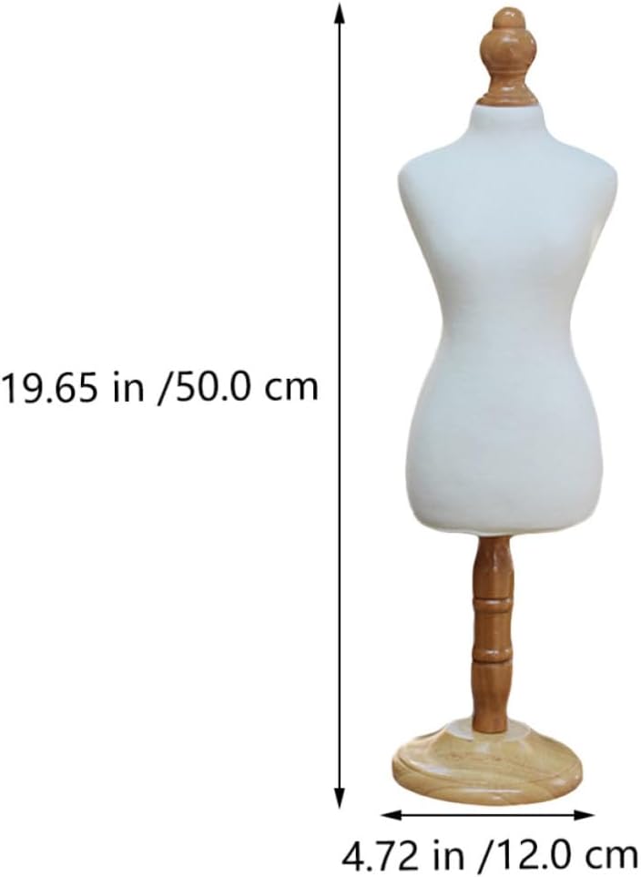 Pet Clothing Display Stand with Smooth Surface Wood and Foam Dress Form Mannequin for Versatile Pet Coat Holder and Apparel Display