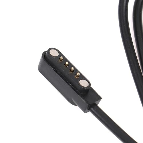BRAVECOW Magnetyczna ładowarka do smartwatcha, kabel USB, 2/4-biegunowa, magnetyczna ładowarka ssąca, adsorpcja, przewód danych USB do smartwatcha (7,62 mm, 4 piny)