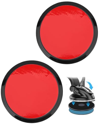 HUVZOR Disques de Montage à Ventouse pour Tableau de Bord, adhésif Dashboard Pad résistant à la Chaleur pour Pare-Brise GPS Sat Nav Dash Cam Tablette...