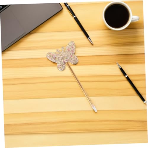 6 bolígrafos con tinta gel punto fino mariposa brillante miniatura 5