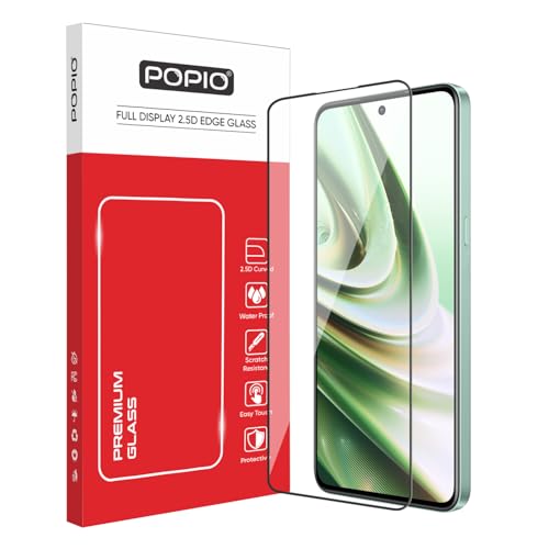 Image of POPIO Military-Grade Gorilla Tempered Glass For OnePlus 10R | 9H Hardness, Edge-to-Edge, Bubble-Free