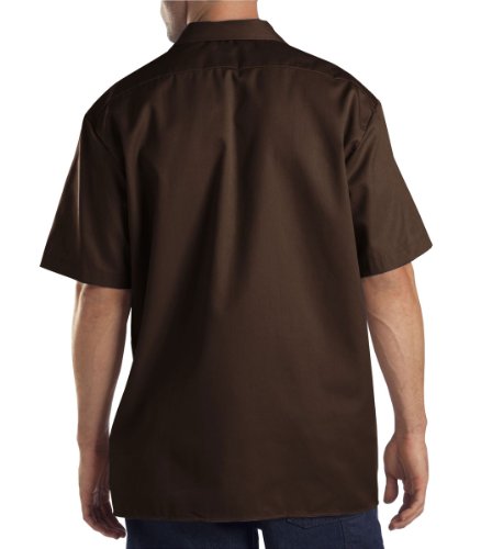 Image of Dickies Men's Short Sleeve Work Shirt - Durable Twill Button Down Shirts for Men, Lightweight Uniform for Daily Wear