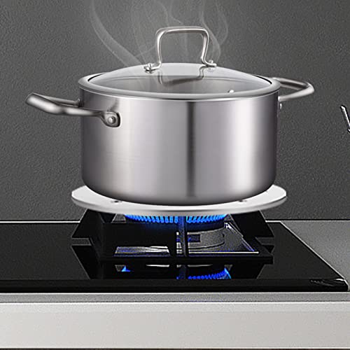 11inch Stainless Steel Induction Cooktop Mat, Induction Converter Heat Diffuser Simmer Ring Plate, Induction Cooktop Heat Diffuser Induction Plate with Handle Adapter Converter (28cm/11inch) by Yitengteng - Image 3