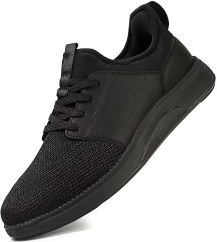 Image of YOLARK Men Casual Dress Shoes Fashion Sneakers Lightweight Breathable Laceless Walking Shoes Gym Tennis Athletic