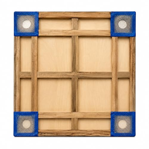Image of Premium Wooden Carrom Board for Family Fun Indoor Game Smooth Playing Surface Durable Construction Easy Coin Glide Board Game for Kids & Adults (26 INCH)