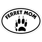 Ferret Mom Oval Magnet