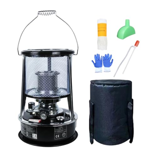 Calentador de queroseno para interiores | Linterna portátil no eléctrica | Hornillo de camping no eléctrico, para interiores y exteriores, camping, cocina, barbacoa, mochilero, cocina, hogar, terraza