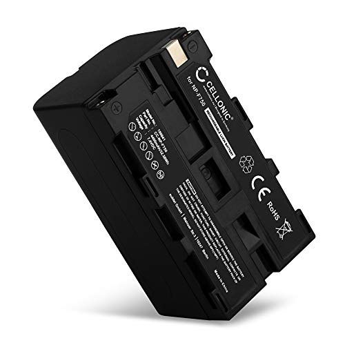 CELLONIC® Batería de Repuesto NP-F970 F96 NP-F550 F570 F750 F770 F330 para Sony HXR-MC2500 HXR-NX100 NX5 HDR-FX1 FX7 FX1000 DSR-PD150 PD170 NEX-FS700r, 4400mAh, Accu Sustitución Camara, Battery