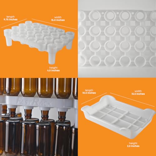 image for FastRack FastFerment - 24-Bottle Drying Rack & Tray| Bottle Drying Tre