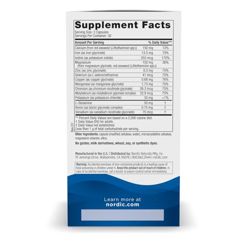 Nordic Naturals Multi Minerals, Unflavored - 90 Capsules - 11 Essential Minerals - Optimal Health & Wellness - Certified Vegan - Non-GMO - 30 Servings - image 2