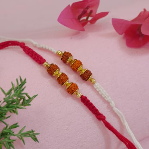 Image of I Jewels Design Rakhi With Roli Chawal & Rakshabandhan Card For Bro /Brother /Bhai