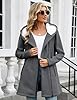 Vancavoo Zip up Hoodie Women Fleece Long Sleeve Sweatshirts Ladies Casual Fall Jacket Lightweight Coat Loose Hooded Outwear with Pockets,Dark grey,XXL #1