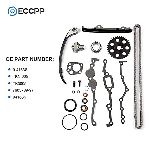 Eccpp Tk3005 Fits For Nissan Pickup 240Sx 2.4L Sohc Ka24E 1989-1997 Timing Chain Kit With Gaskets And Oil Seal #TOP1