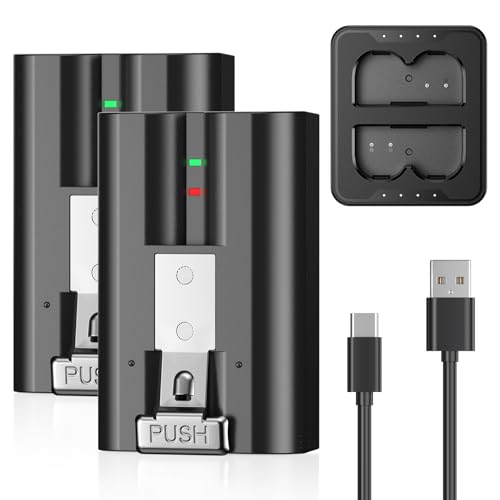 Image of Powerextra 2-Pack Replacement Battery with for Ring Doorbell- 6040mAh Rechargeable Batteries with Charger Station for Ring Video Doorbell 2/3/3 Plus/4, Spotlight Cam, Stick Up Cam