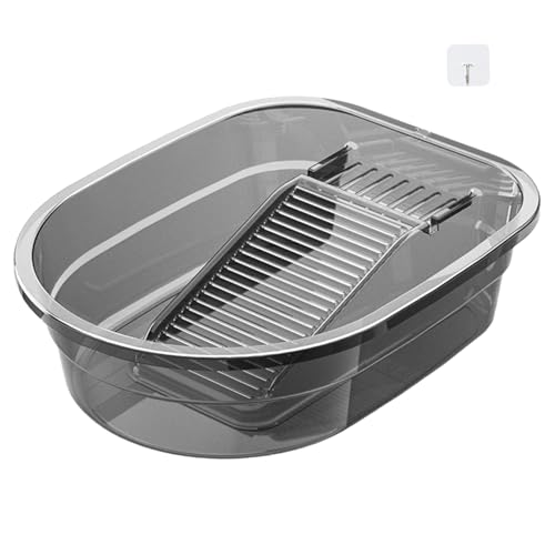 Lavabo 2 en 1 con tabla de lavar integrada de gran capacidad para el baño 2