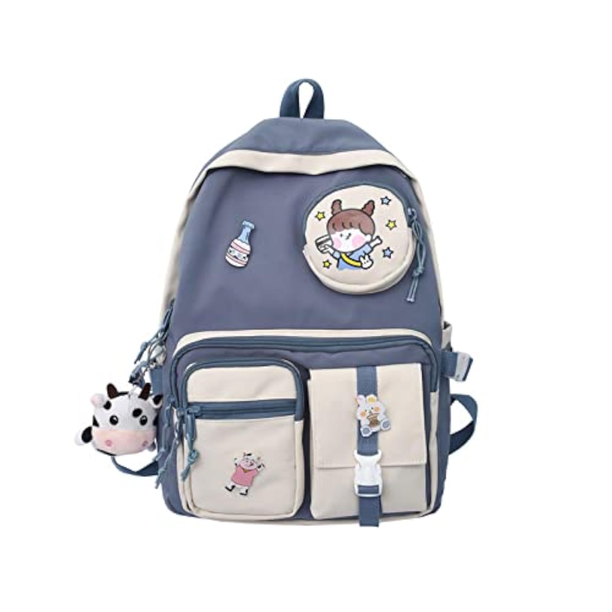 Ladies Waterproof Multi-pocket School Backpack, Lightweight