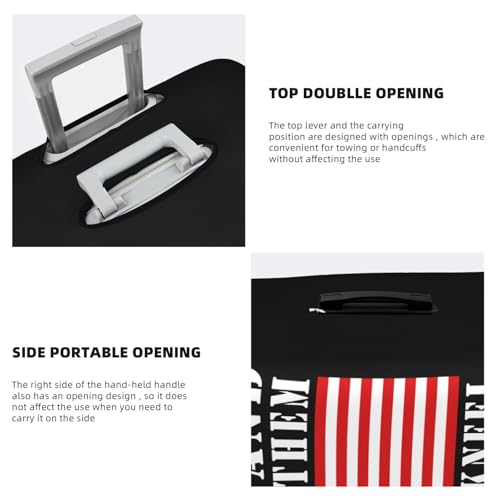 Travel Luggage Cover I Stand For The Flag I Kneel For The Cross Fashion Washable Baggage Suitcase Protector Fit For Luggage Large4