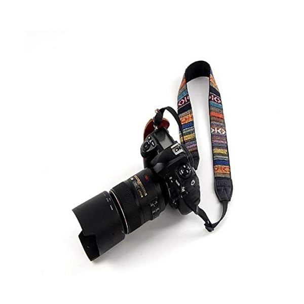 Triamisus SLR-Kameragurt Nostalgischer Retro-ethnischer Stil Verbreiterter Schultergurt SLR-Kamera mit Riemen Feiner… – Bild 5