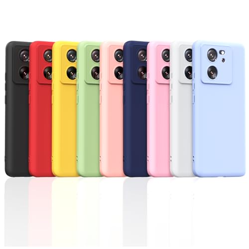 Oududianzi - 9 Pièces Coque pour Xiaomi 13T/Xiaomi 13T Pro, Coque en Silicone TPU Souple Mince et léger, Anti-Rayures Anti-Collision Case de Protection en Caoutchouc Souple - [9 Couleurs]