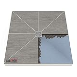 STEIGNER Receveur de Douche Mineral PLUS Drain Central Drain Vertical Plaque en EPS 90x120 cm
